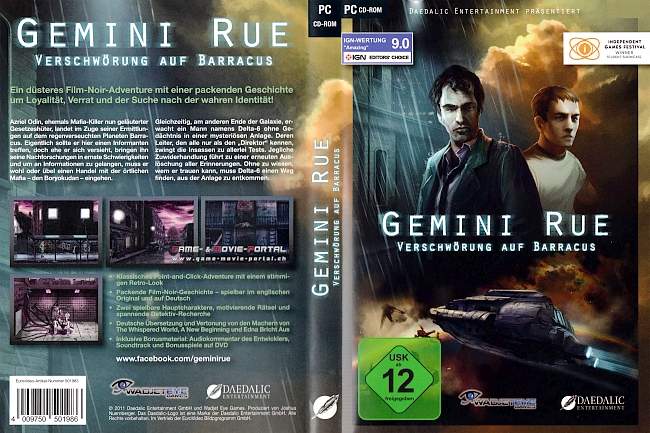Gemini Rue Verschwoerung auf Barracus pc cover german