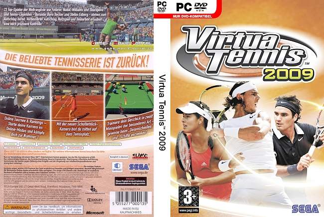 Virtua Tennis 2009 pc cover german