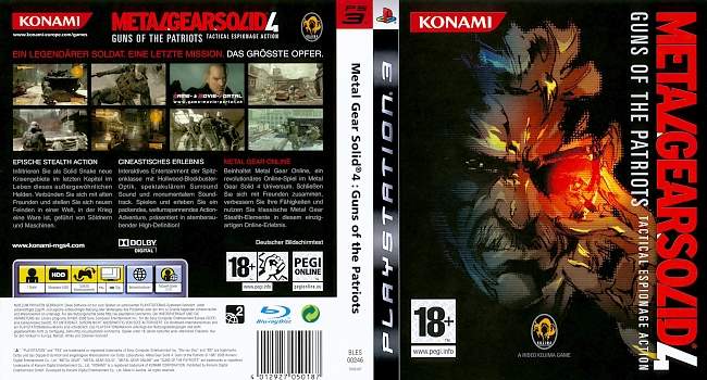Metal Gear Solid 4 german ps3 cover