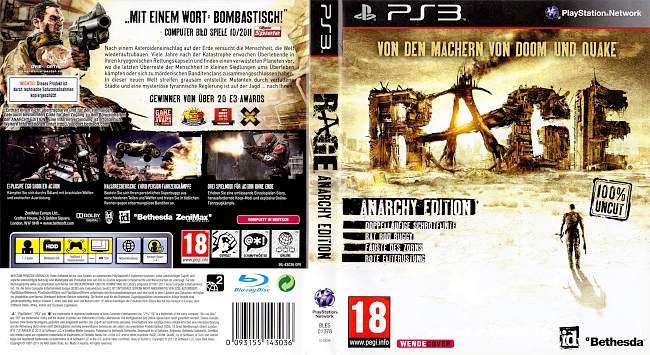 Rage german ps3 cover