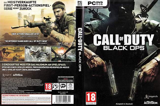 Call of Duty Black Ops pc cover german