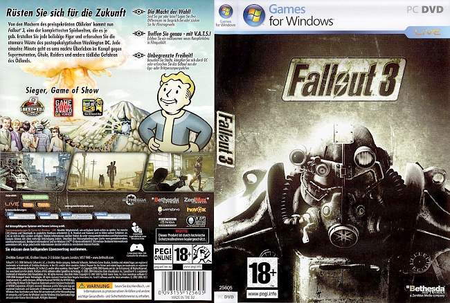 Fallout 3 1 pc cover german