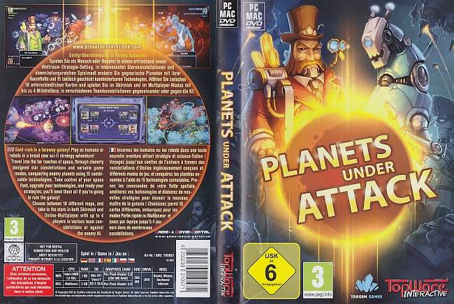 Planets Under Attack pc cover german