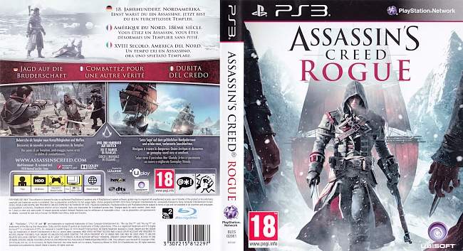 Assassins Creed Rogue german ps3 cover