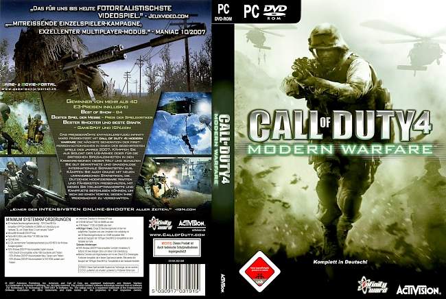 Call of Duty Modern Warfare 1 pc cover german