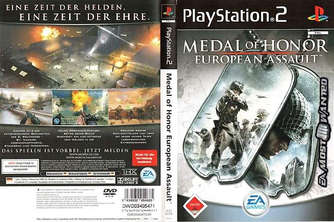 Medal of Honor European Assault Playstation 2 cover german