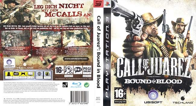 Call of Juarez Bound in Blood german ps3 cover
