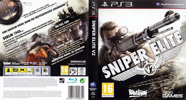 Sniper Elite V2 german ps3 cover