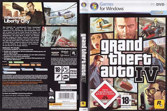 Grand Theft Auto IV GTA 4 pc cover german