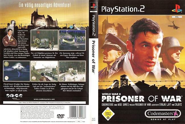 Prisoner of War World War 2 Playstation 2 cover german