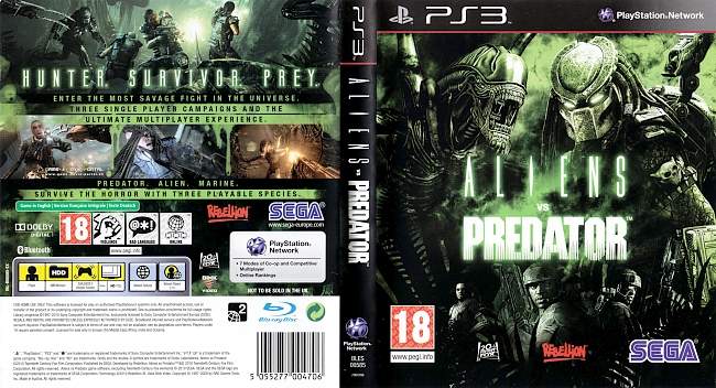 Aliens vs Predator german ps3 cover