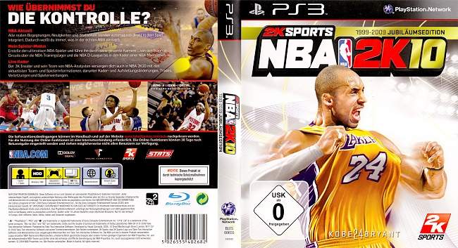NBA 2k10 german ps3 cover