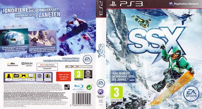 SSX german ps3 cover