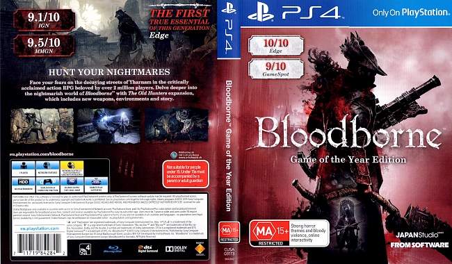 Bloodborne Game of the Year Edition german ps4 cover