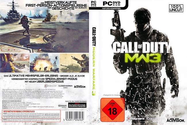 Call of Duty Modern Warfare 3 pc cover german