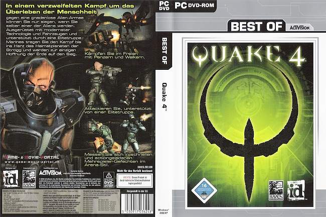 Quake 4 pc cover german