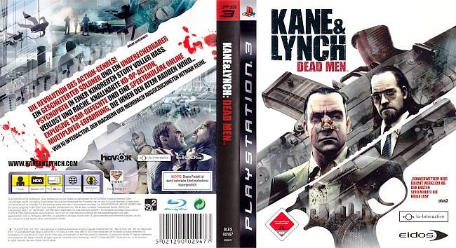 Dead Men Kane and Lynch german ps3 cover