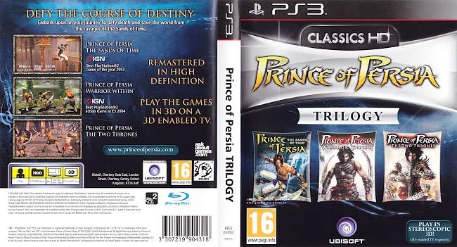 Prince of Persia Trilogy HD german ps3 cover