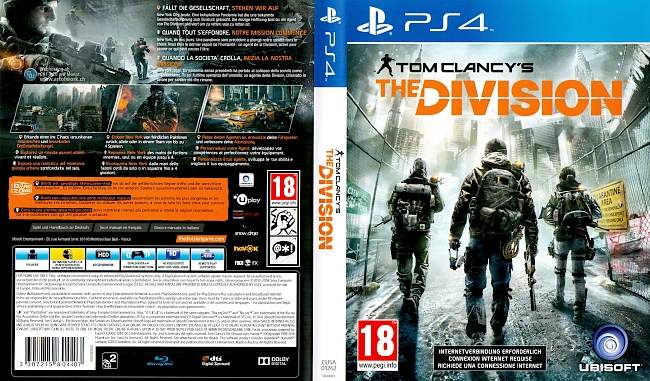 The Division Tom Clancy german ps4 cover