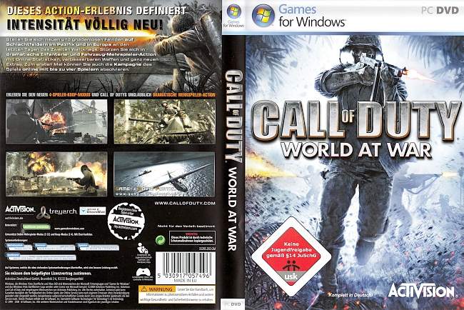 Call of Duty World At War pc cover german