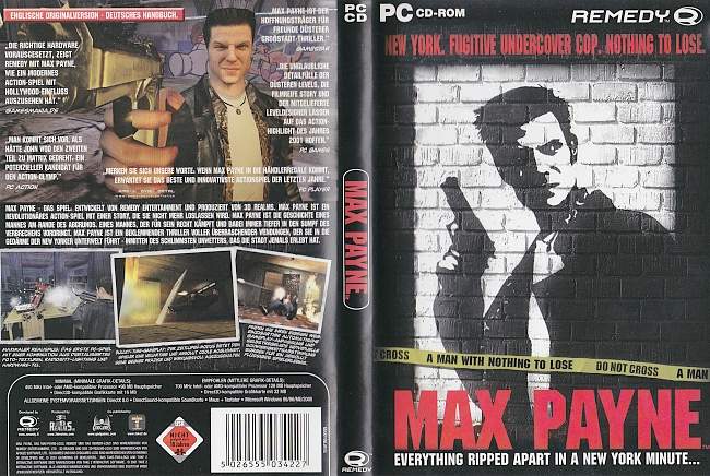 Max Payne pc cover german