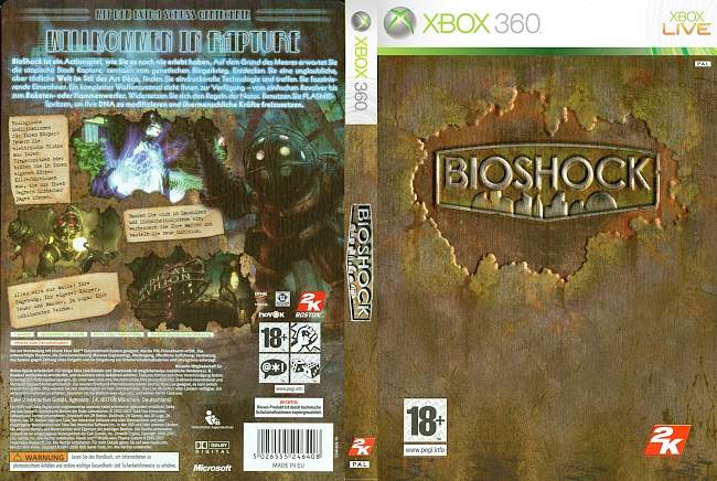 Bioshock xbox 360 cover german