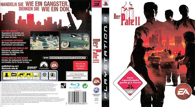 Der Pate 2 Godfather 2 Playstation3 german ps3 cover