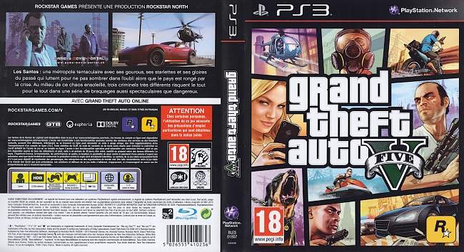 Grand Theft Auto 5 GTA V german ps3 cover