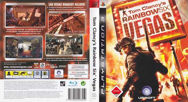 Rainbow Six Vegas Tom Clancys german ps3 cover