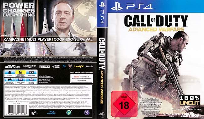 Call of Duty Advanced Warfare german ps4 cover