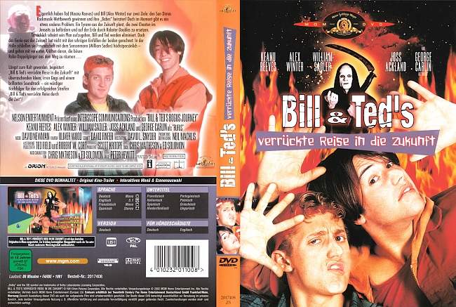 Bill und Teds verrueckte Reise in die Zukunft german dvd cover