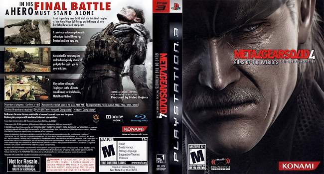 Metal Gear Solid4 2 german ps3 cover