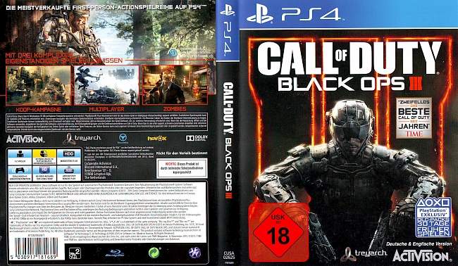 Call of Duty Black Ops 3 german ps4 cover