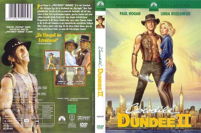 Crocodile Dundee 2 german dvd cover