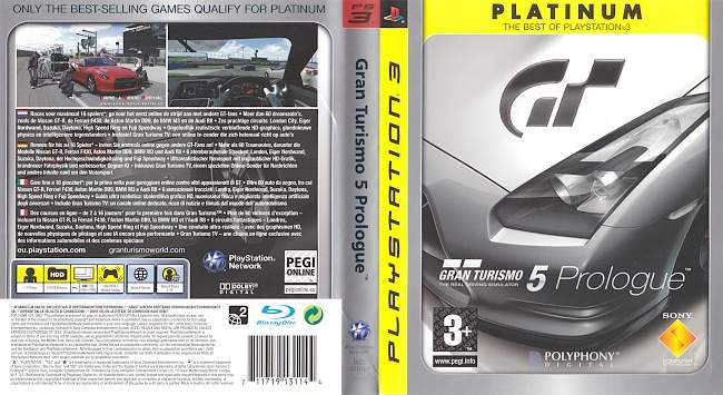 Gran Turismo 5 Prologue german ps3 cover