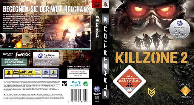 Killzone 2 german ps3 cover