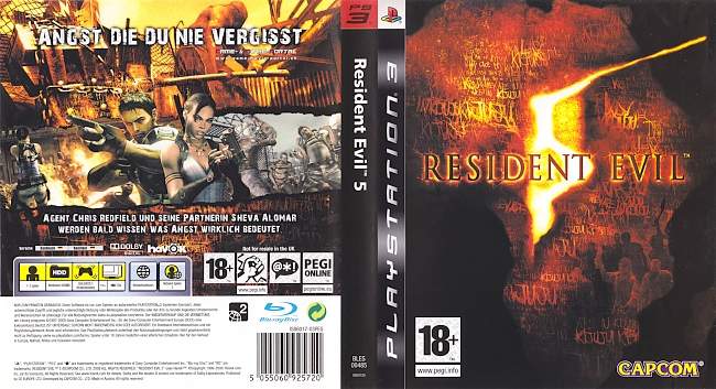 Resident Evil 5 german ps3 cover