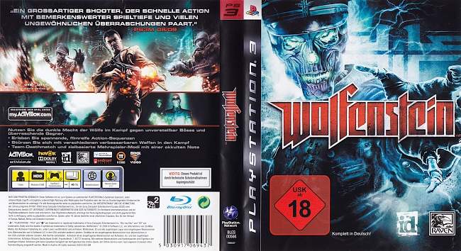 Wolfenstein german ps3 cover