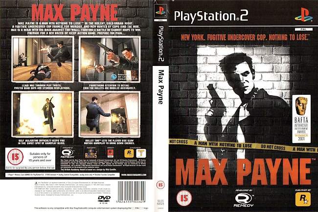 Max Payne Playstation 2 cover german