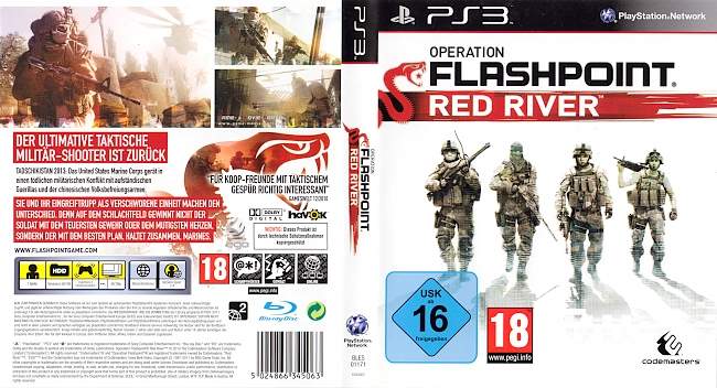 Operation Flashpoint Red River german ps3 cover