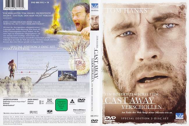 Cast Away german dvd cover