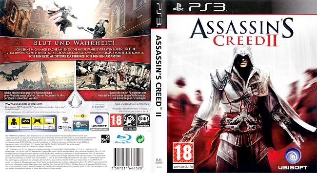 Assassins Creed 2 german ps3 cover
