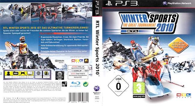 RTL Winter Sports 2010 The Great Tournament german ps3 cover