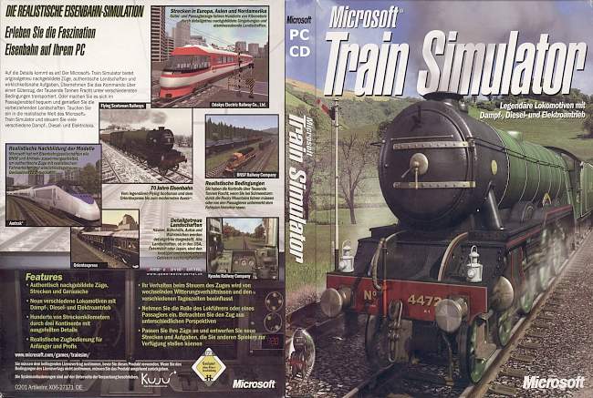 Microsoft Train Simulator pc cover german