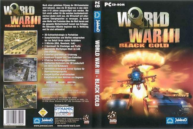 World War 3 Black Gold pc cover german