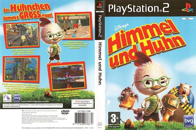 Himmel und Huhn Disney Playstation 2 cover german