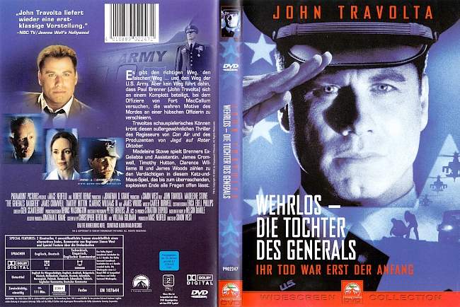 Wehrlos die Tochter des Generals german dvd cover