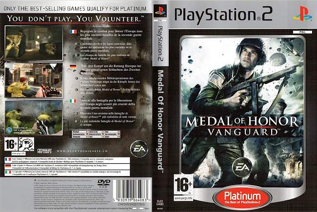 Medal of Honor Vanguard Playstation 2 cover german