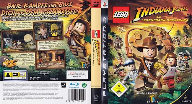 LEGO Indiana Jones german ps3 cover