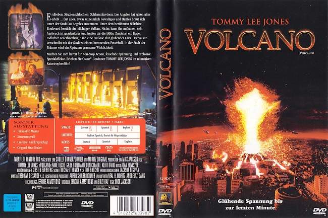 Volcano Tommy Lee Jones dvd cover german